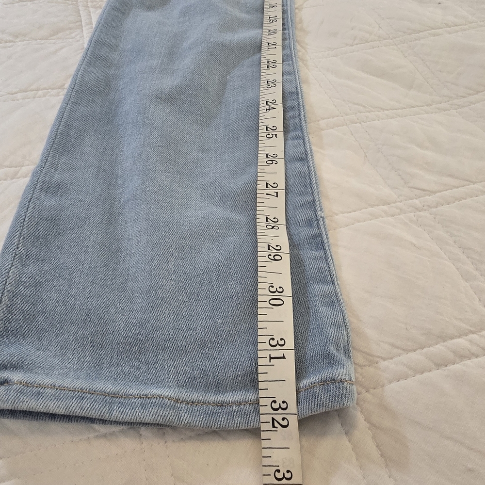 Express High Waist Ripped 90s Slim Jeans Size 4 Long - Picture 9 of 11